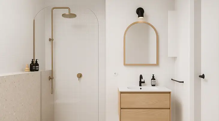 Compact Minimalist Bathroom Trenic Constructions