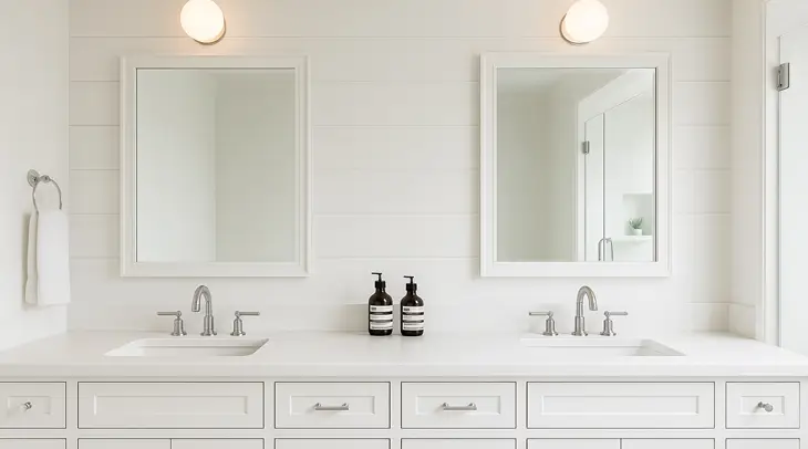 Bathroom Renovation Inspo Two Sinks Trenic Constructions 