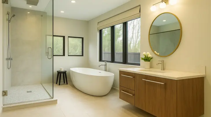 Bathroom Renovations Geelong Seamless Flooring Trenic Constructions 