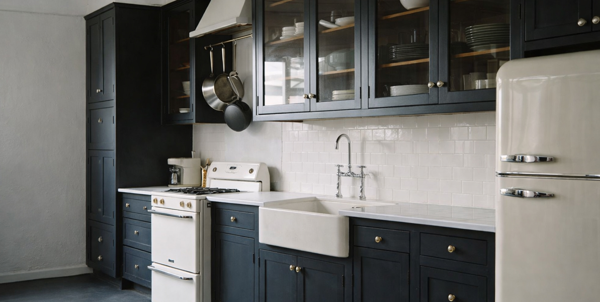 Contrasting Colours Kitchen Renovation Trenic Constructions