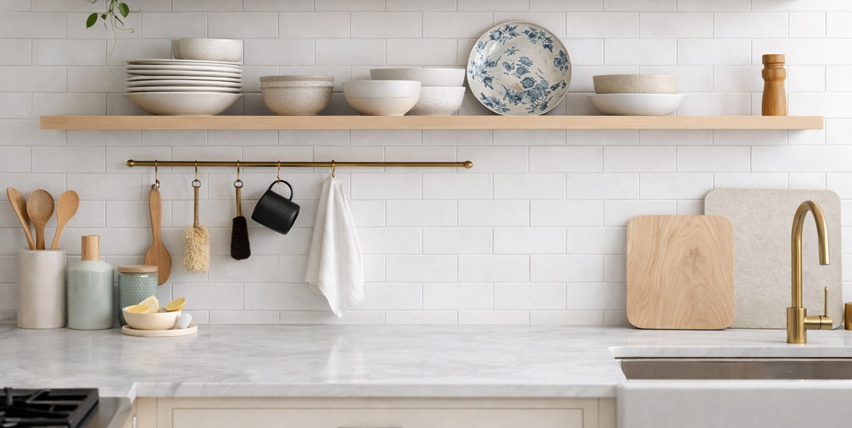Open Shelving Kitchen Renovation Geelong Builder Trenic Constructions