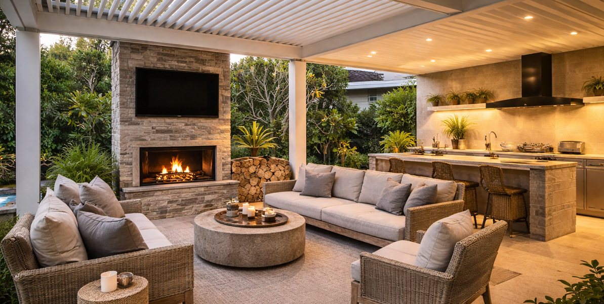 Outdoor Living Rooms Designed for Year-Round Use Trenic Constructions 