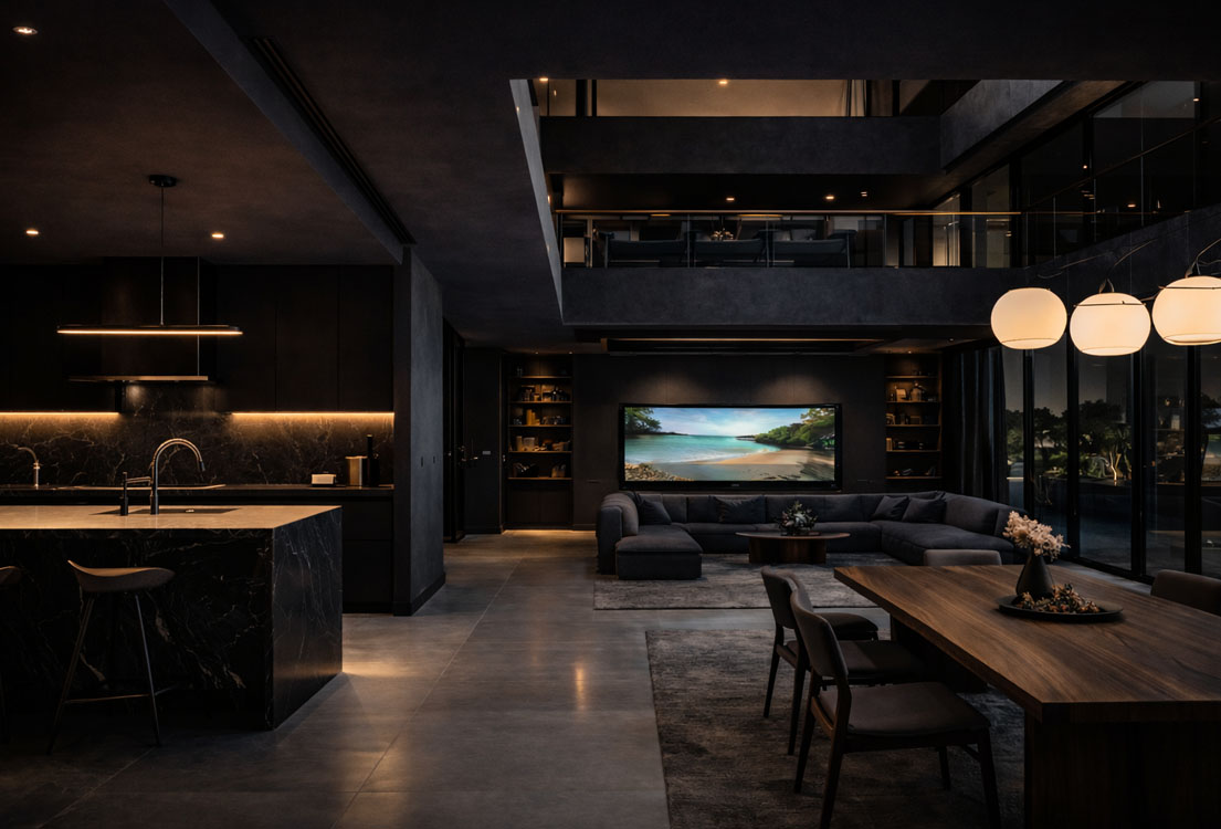 Custom Home Build in Geelong Open Plan Living Trenic Constructions