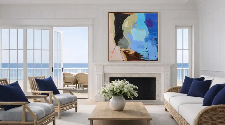 Hamptons-inspired Heritage Renovations Outdoor Lighting with Artwork Trenic Constructions