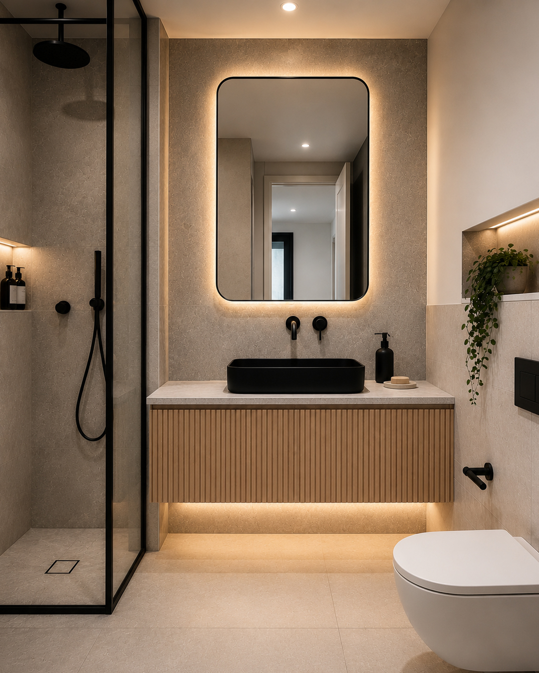 bathroom-renovation-warm-light-trenic-constructions